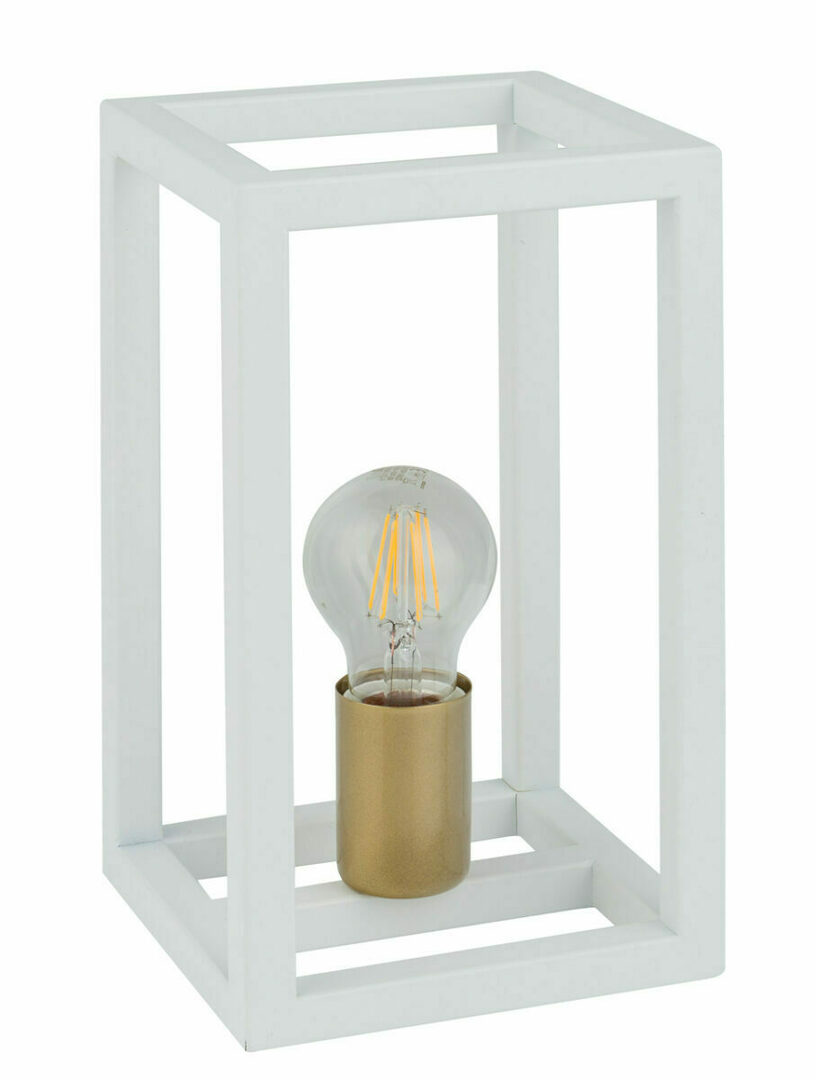 Table Lamp Sigma Vigo White Gold 15 cm Metal E27 50248