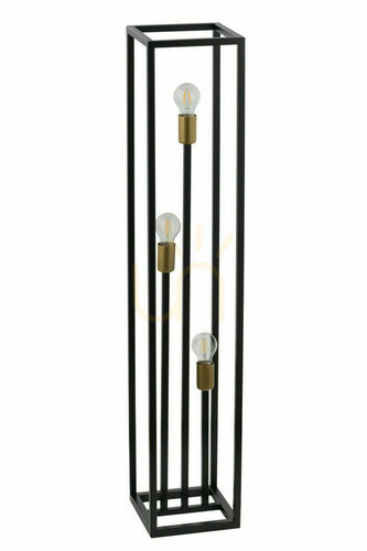 Check Sigma Vigo Black Gold Floor Lamp 50249