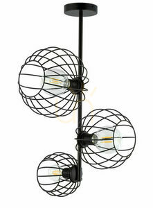 Plafon Sigma Cherry 3 black E27 3x60W 32363 small 1