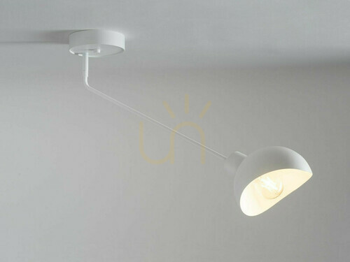 Check Sigma Roy 1 white ceiling light E27 15W 32428