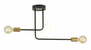 Plafon Sigma Gino 2 black-gold E27 64x36 cm stal 32378 small 0