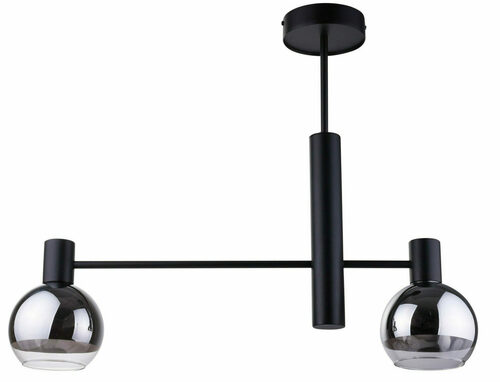 Check Pendant Light Sigma Gala 2 Black Glass 2xE27 32014