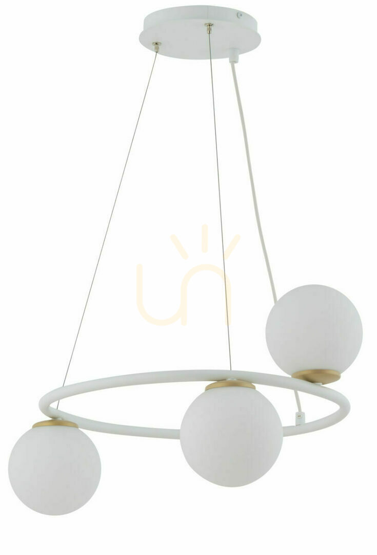 Pendelleuchte Sigma Gama Koło 3 Weiß Gold 33384