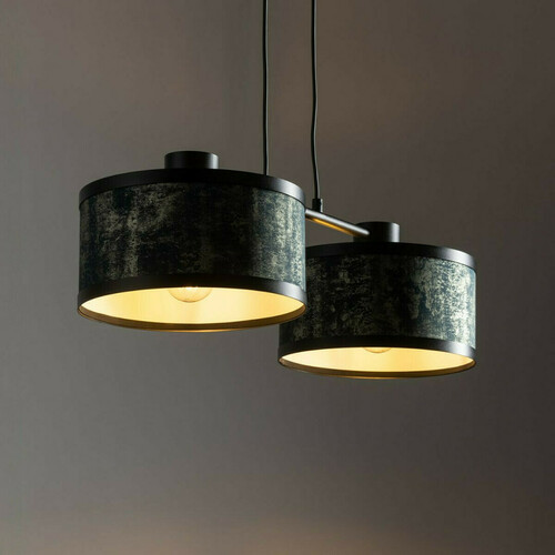 Check Sigma GLORY 2 Pendant Light Black Graphite Gold E27 40519