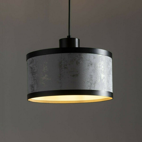 Check Sigma GLORY Pendant Light Black Grey E27 25cm 40518