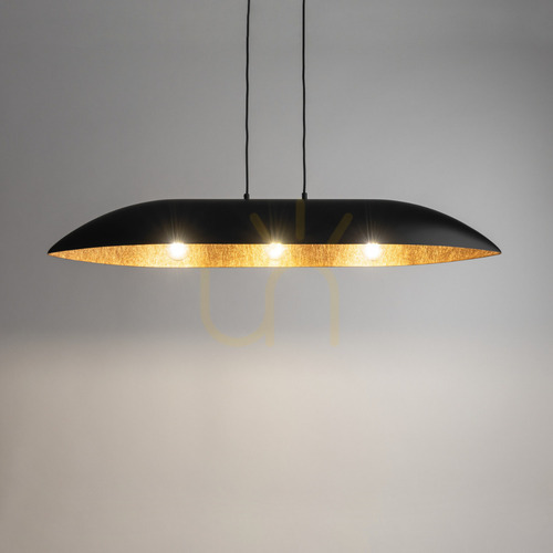 Check Sigma GONDOLA 3-Light Black Copper Pendant Lamp 40634