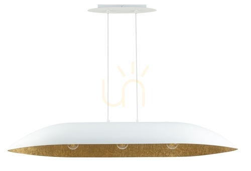 Check Pendant Light Sigma Gondola 114 cm White Gold 3-Light 40636