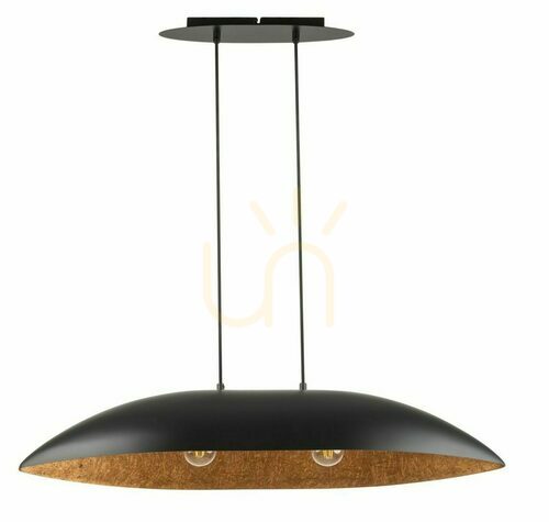 Check Sigma GONDOLA pendant lamp black copper E27 84 cm 40635