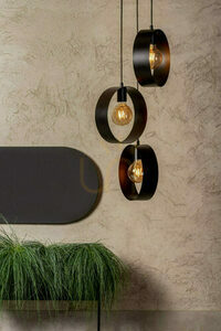 Pendant Light Sigma Happy Black 2xE27 45 cm SKU 32282 small 0
