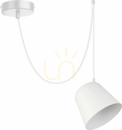 Check Sigma Jawa 1 White Pendant Lamp E27 20 cm Steel 31383