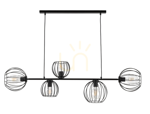 Check Sigma Madam 5 Black Pendant Light 32372