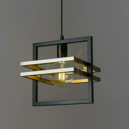 Check Sigma Merci 1 Black Gold Pendant Lamp 32386
