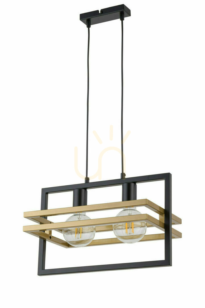 Sigma Merci 2 Black Gold Pendant Light 32389