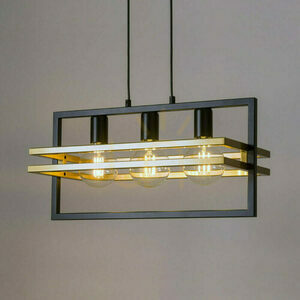 Sigma Merci 3-Light Black Gold Pendant Lamp 32392 small 1