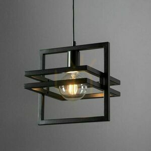 Pendant Light Sigma Merci 1 Black Metal E27 32388 small 1