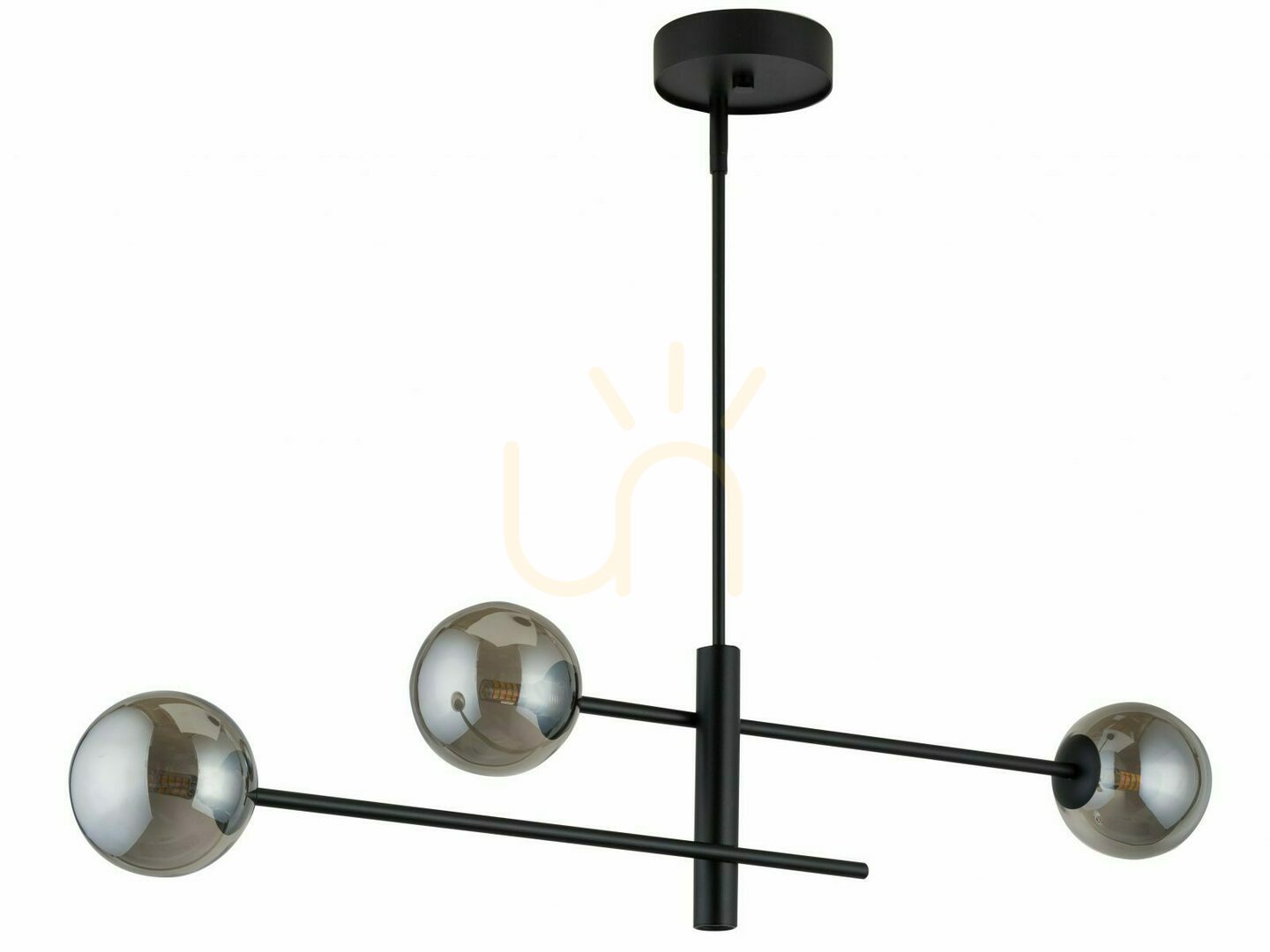 Pendelleuchte Sigma ORO 3 grau schwarz G9 32074