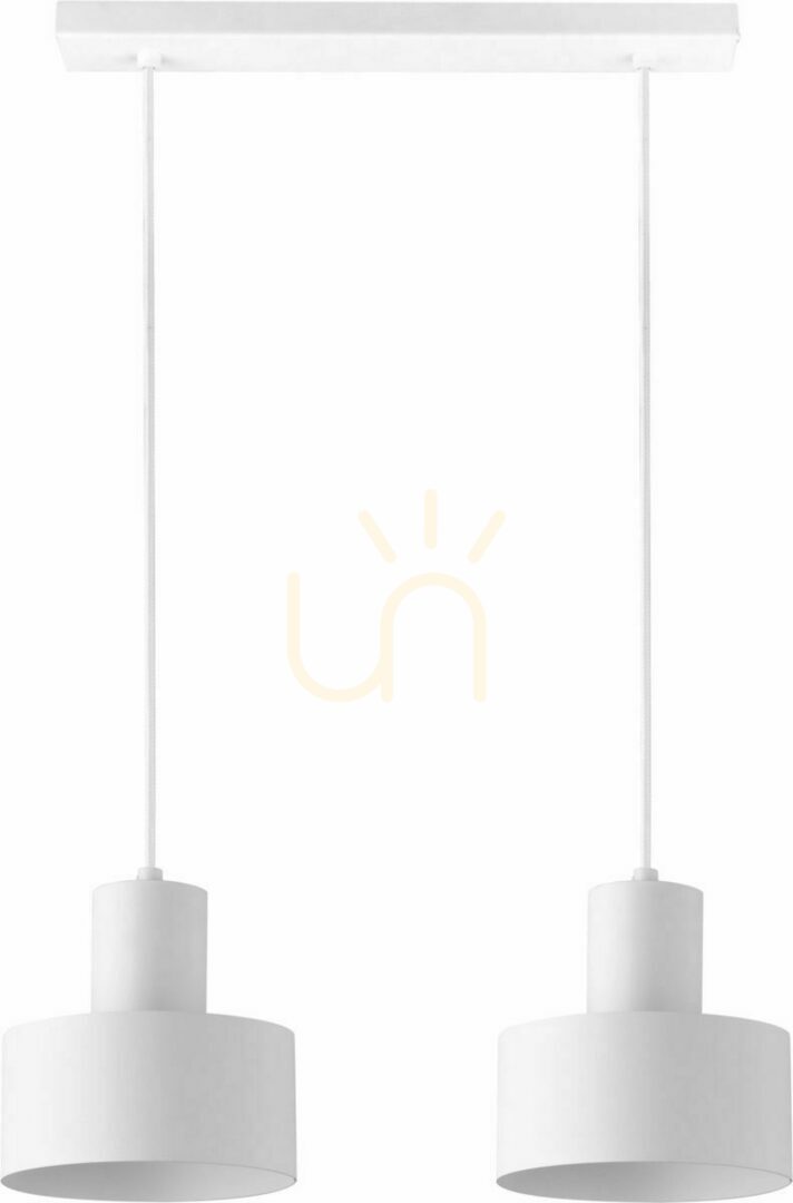 Sigma Rif 2 White Pendant Light E27 2x15W SKU 30904
