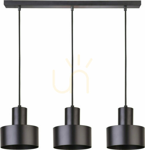 Check Sigma Rif 3 Black Pendant Light E27 30899