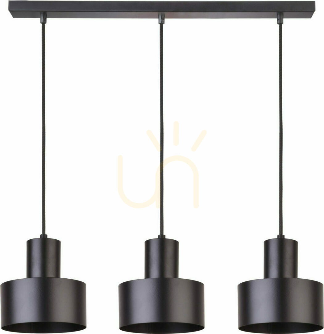 Sigma Rif 3 Black Pendant Light E27 30899