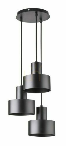 Check Pendant Light Sigma Rif 3 Black E27 33 cm SKU 30900