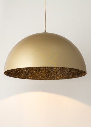 Check Sigma Sfera Pendant Light Gold Black 50 cm E27 32297