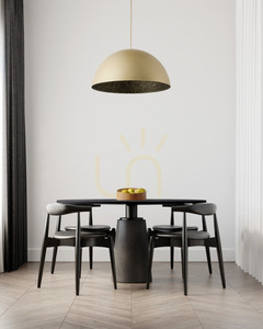 Sigma Sfera Pendant Light Gold Black 50 cm E27 32297 small 3