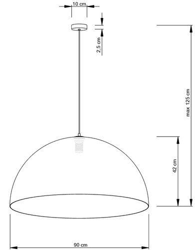 Check Pendant Lamp Sigma Sfera 90 Silver 30130