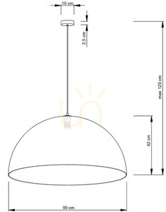Sigma Sfera 90 White Copper Pendant Light 30128 small 1