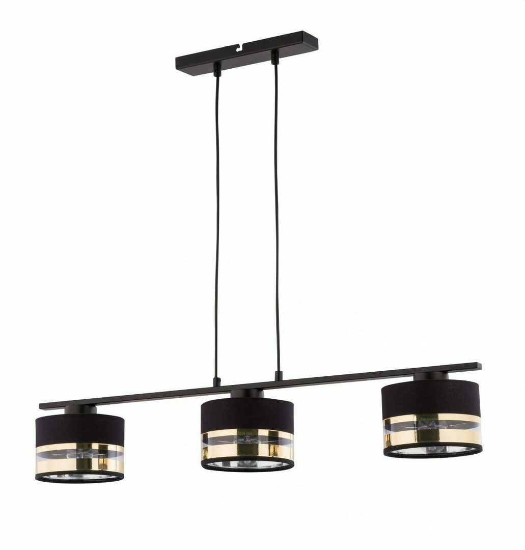 Pendelleuchte Sigma Sofia 3-flammig schwarz-gold E27 32161