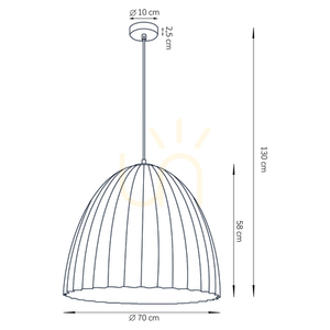 Sigma Telma 70 Pendant Lamp White Copper 32030 small 2