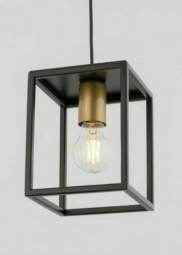 Check Pendant Light Sigma Vigo 1 Black Gold Steel 32353