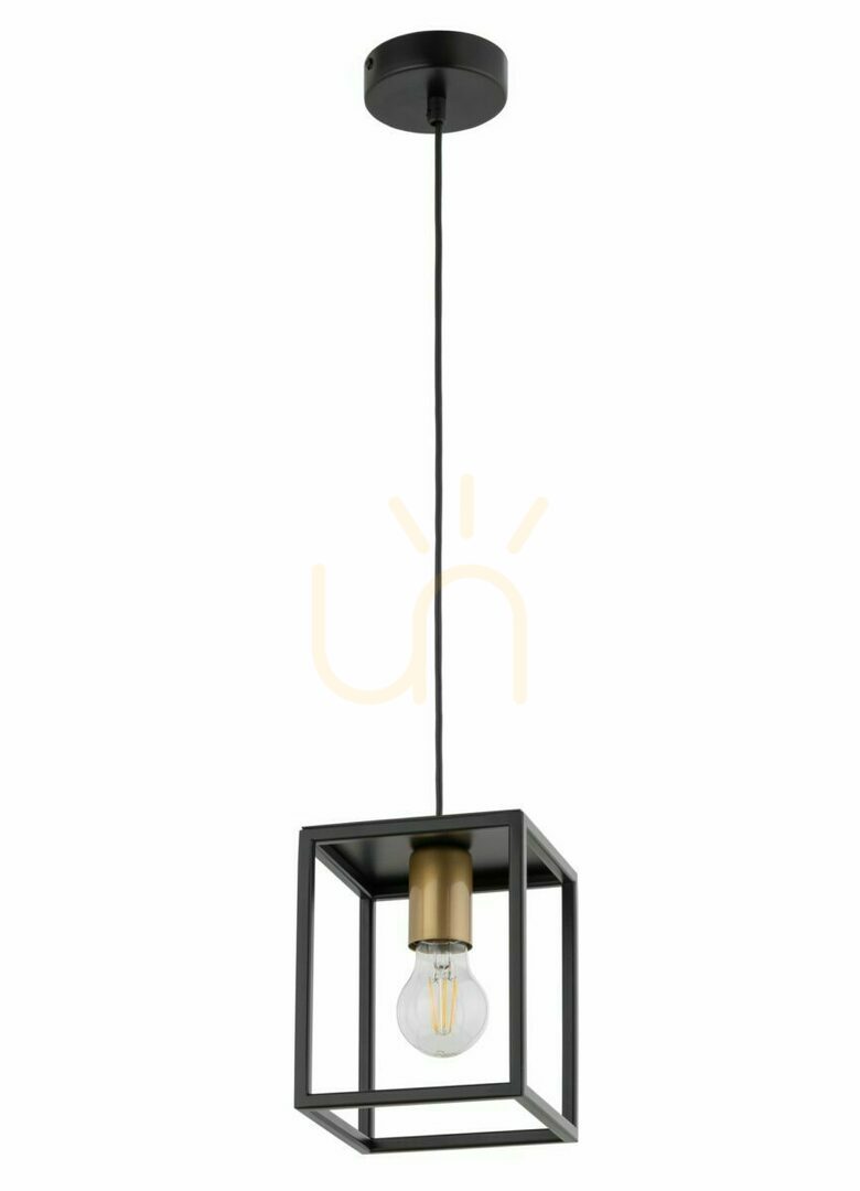 Pendelleuchte Sigma Vigo 1-flammig Schwarz/Gold 32353