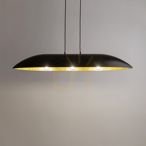 Sigma GONDOLA L black gold pendant lamp 3xE27 40632 small 1