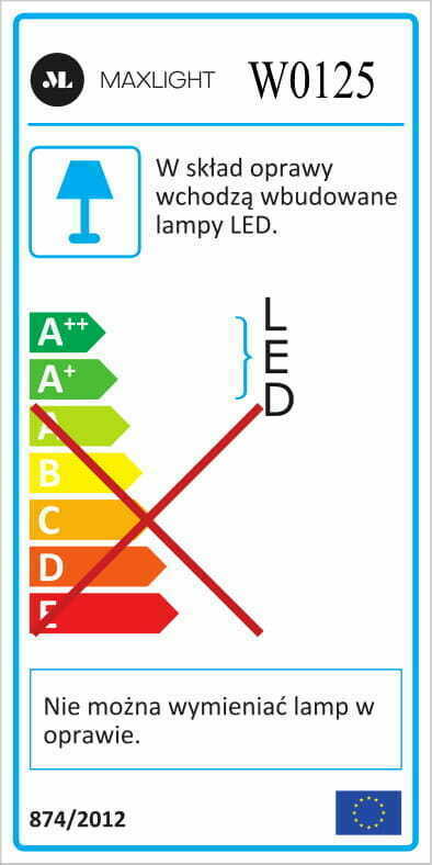 Preview Wall Light Max Light Goal II W0125 White LED 8W IP54 Indoor Wall Light Max Light Goal II W0125 White LED 8W IP54 Indoor