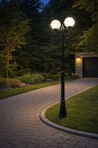 Outdoor Pole Light SU-MA Black Patina 2-Light Adjustable 185-285 cm OGMWN 2 KPO 250 small 6