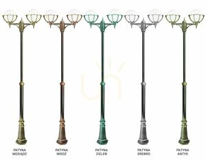Outdoor Pole Light SU-MA Black Patina 2-Light Adjustable 185-285 cm OGMWN 2 KPO 250 small 9