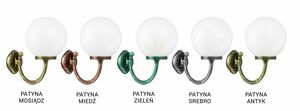 Outdoor Wall Lamp SU-MA KULE K 3012/1/K 250 P Black Patina E27 1-Light small 4