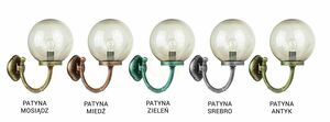 Outdoor Wall Lamp SU-MA KULE K 3012/1/K 250 P Black Patina E27 1-Light small 5