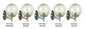 Outdoor Wall Lamp SU-MA Kule Black Patina Aluminum E27 IP43 K 3012/1/K 250 small 5