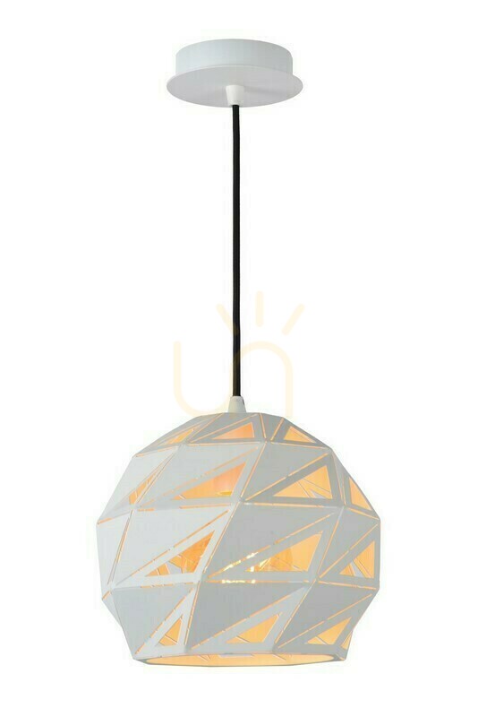 Lucide MALUNGA White Metal Pendant Light 25 cm 21415/25/31