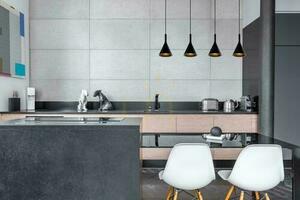 Lucide Gipsy Black Concrete 4-Light Pendant Lamp 35410/04/30 small 2