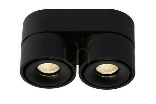 Check Lucide YUMIKO 35911/16/30 LED Downlight Black 2x8W 2700K Dimmable