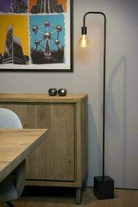 Lucide LORIN Black Marble Steel Floor Lamp 45765/01/30 small 2