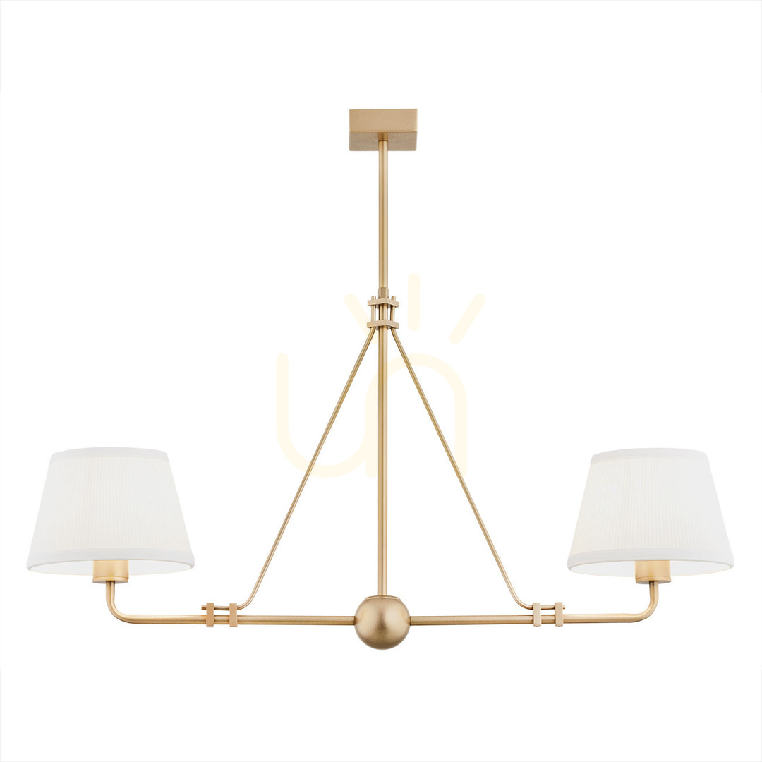 Kronleuchter ARGON ATRANI 2-flammig Creme Altgold E27 7176