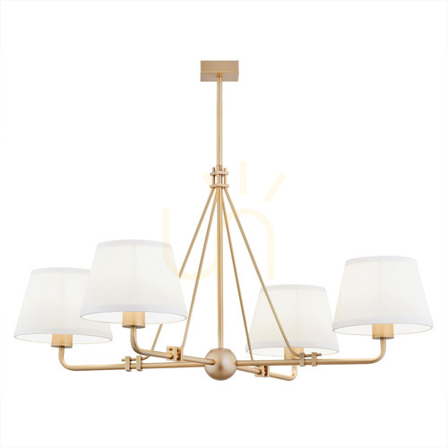 Check ARGON Atrani Chandelier 4-Light Cream Old Gold 1823