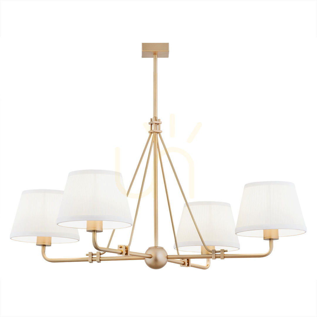 ARGON Atrani Chandelier 4-Light Cream Old Gold 1823