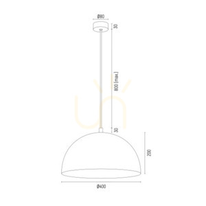 ARGON Bonita Black Gold Pendant Light E27 40 cm 8242 small 3