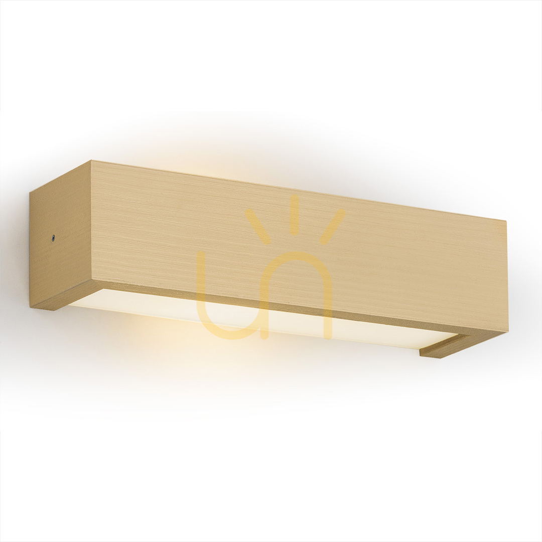 ARGON Wall Sconce Caserta Opal Matte Gold Glass Wood E27 SKU 8250
