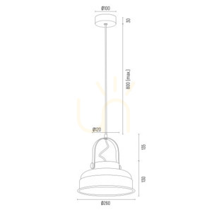 ARGON Dakota Red Pendant Lamp E27 Steel 8286 small 5