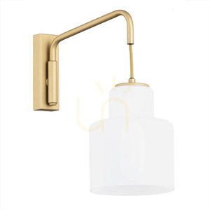 ARGON Wall Sconce DIUNA Opal Gold E27 Adjustable 8371 small 1